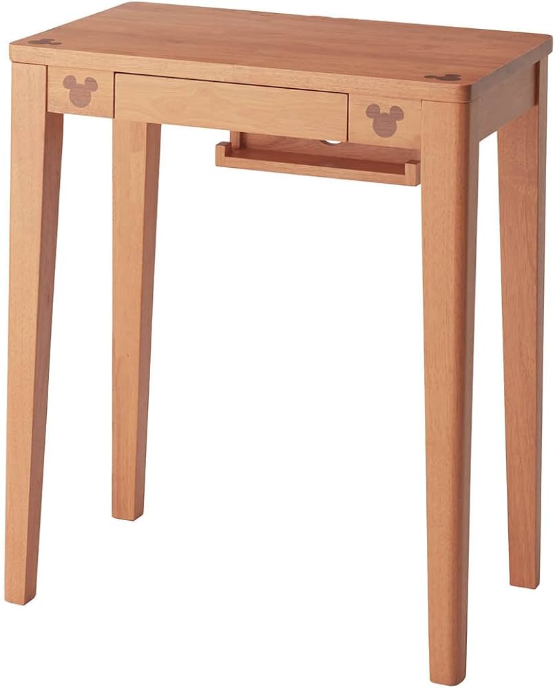 Amazon | [ベルメゾン] ディズニー パソコンデスク 薄型 ナチュラル 幅